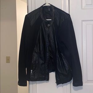 Faux leather jacket